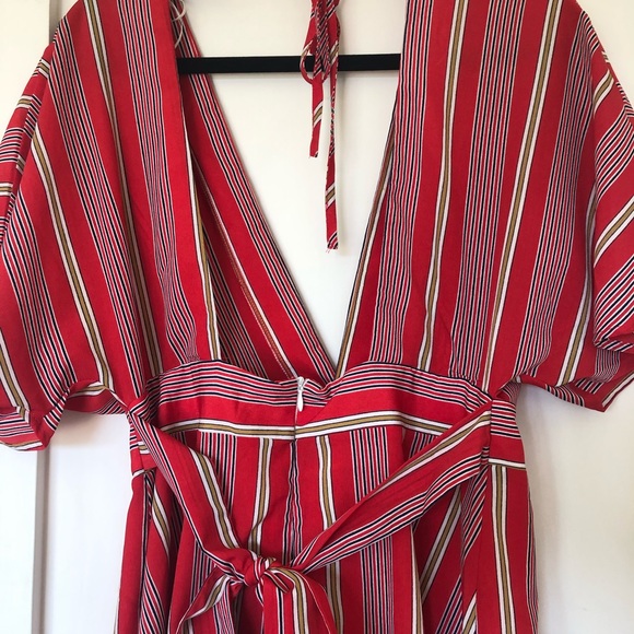 Red/gold dress - Picture 3 of 4